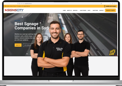 Signs City Sydney Pty Ltd – Website Design